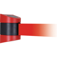 TensaBarrier&reg; Wall Mounted Units, Plastic, Screw Mount, 15', Red Tape Fastek
