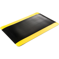 Double Duty Switchboard Mats No.720, Corrugated, 3' x 10' x 5/8", Black/Yellow, PVC SFI650 | Fastek