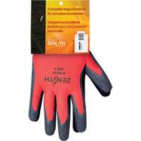 Coated Gloves, 9, Rubber Latex Coating, 13 Gauge, Polyester Shell Fastek