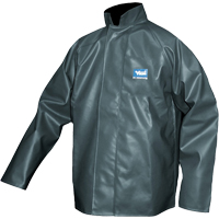 Journeyman Chemical Resistant Rain Jacket, Polyester, Small, Green SFQ559 | Fastek