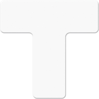 Marqueurs all&eacute;g&eacute;e/5S Armor Stripe, T, 6" lo x 6" la, Blanc, Plastique Fastek