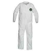 ProShield&reg; 50 Coveralls, X-Large, White, Microporous Fastek