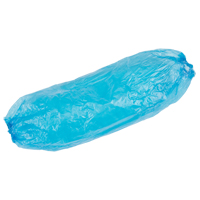 Disposable Sleeves, 18" long, Polyethylene, Blue Fastek