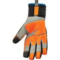 Gants utilitaires thermiques haute visibilit&eacute; performants et &eacute;tanches ProFlex 818WP, Paume Polyur&eacute;thane, Taille Petit Fastek