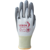Lebon PowerFit&reg; Cut Resistant Gloves, Size X-Small/6, 13 Gauge, Polyurethane Coated, Polyethylene Shell, ASTM ANSI Level A2/EN 388 Level B Fastek
