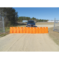 Traffic Barriers, Water-Filled, 62.25" L x 24" H, Orange SFU851 | Fastek