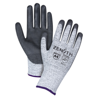 Gants &eacute;lastiques sans coutures r&eacute;sistants &agrave; la coupe, Taille 6/T-petit, Calibre 13, Rev&ecirc;tement Polyur&eacute;thane, Enveloppe en PEHP, ANSI/ISEA 105 niveau 4/EN 388 niveau 5 Fastek