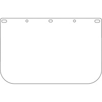 Visi&egrave;re d&eacute;coup&eacute;e &agrave; l'emporte-pi&egrave;ce Dynamic, PETG, Teinte Transparent Fastek