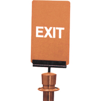 "Exit" Crowd Control Sign, 11" x 7", Plastic, English SG128 | Fastek