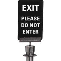 "Exit: Please Do Not Enter" Crowd Control Sign, 11" x 7", Plastic, English SG129 | Fastek
