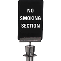 "No Smoking" Crowd Control Sign, 11" x 7", Plastic, English SG130 | Fastek