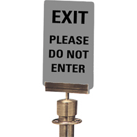 "Exit: Please Do Not Enter" Crowd Control Sign, 11" x 7", Plastic, English SG135 | Fastek