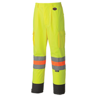 6009 Pantalon de s&eacute;curit&eacute; routi&egrave;re respirant, Polyester, T-petit, Jaune lime haute visibilit&eacute; Fastek