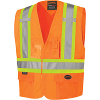 134 Veste de s&eacute;curit&eacute;, Orange haute visibilit&eacute;, Grand/T-Grand, Polyester Fastek