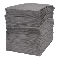 Premium Meltblown Sorbent Pads, Universal, 15" x 18", 30 gal. Absorbancy Fastek