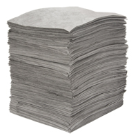 Premium Meltblown Sorbent Pads, Universal, 15" x 18", 30 gal. Absorbancy Fastek