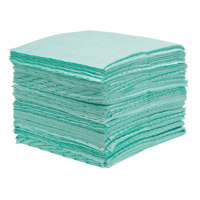 Premium Bonded Sorbent Pads, Hazmat, 15" x 18", 25 gal. Absorbancy Fastek