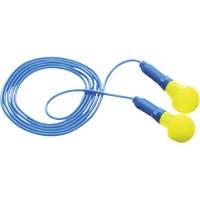 Bouchons d'oreilles E-A-R Push-Ins, Avec cordon, Paire - Sac en poly, 28/23 dB NRR, Taille unique Fastek