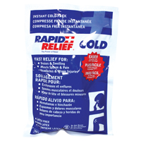 Rapid Relief&reg; Instant Chill Pack, Cold, Single Use, 5" x 9" Fastek