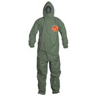 Tychem&reg; 2000 SFR Protective Coveralls, Small, Green Fastek