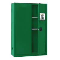 Pesticide Storage Cabinet, 45 gal., 65" H x 43" W x 18" D Fastek