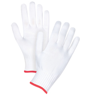 Seamless String Knit Gloves, Polyester, 10 Gauge, Small Fastek