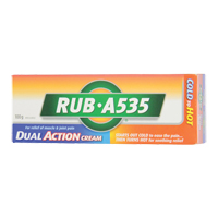 Soulagement chaleur Rub A535, Cr&egrave;me, Analg&eacute;sique Fastek