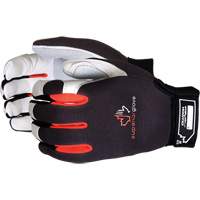 Clutch Gear&reg; Mechanic's Gloves, Grain Leather/Split Leather Palm, Size Small Fastek