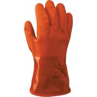 Atlas 460 Double-Dipped Gloves, Size Medium/8, 12" L, PVC, Acrylic/Cotton Inner Lining, 130-mil Fastek