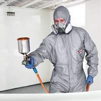 ProPlus Gard Protective Coveralls, Nylon, Medium, Grey Fastek