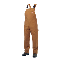 Unlined Duck Overalls, Men's, Large, Brown Fastek