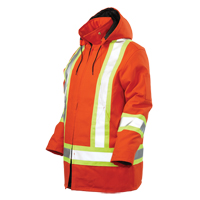 Safety Parka, High Visibility Orange, Large Fastek