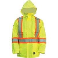 Open Road Jacket, Polyester/Polyurethane, High Visibility Lime-Yellow, Small Fastek