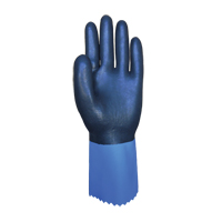 Summitech Full-Dipped Chemical Resistant Gloves, Size Small/7, 11.8" L, Chloroprene, Poly-Cotton Inner Lining, 59-mil Fastek