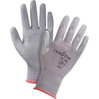Gants en nylon enduits de polyur&eacute;thane sans DMF, 8/Moyen, R&ecirc;vetement Polyur&eacute;thane, Calibre 15, Enveloppe en Nylon Fastek