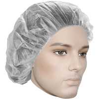 Bonnets bouffants, Polypropyl&egrave;ne, 18", Blanc Fastek