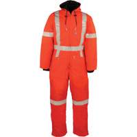 Reflective Insulated Coveralls, Small, Orange Fastek