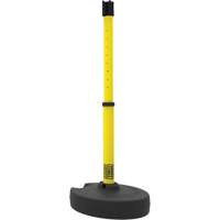 PLUS Barrier Post Set Receiver, 42" High, Yellow Fastek