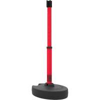 PLUS Barrier Post Set Receiver, 42" High, Red Fastek
