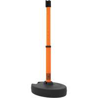 PLUS Barrier Post Set Receiver, 42" High, Orange Fastek
