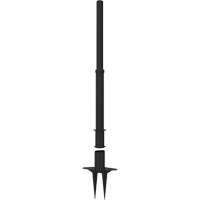 PLUS Barrier Post, 42" High, Black Fastek