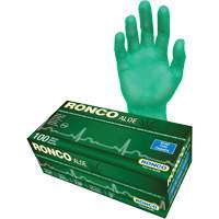 Disposable Gloves with Aloe, Small, Vinyl, 5-mil, Powder-Free, Green Fastek