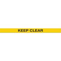 Tough-Mark Heavy-Duty Floor Marking, Rectangle, 48" L x 2" W, Yellow, Polyethylene Fastek