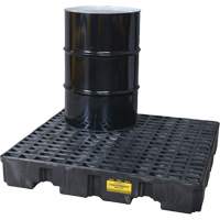 Spill Containment Pallet, 66 US gal. Spill Capacity, 51.5" x 51.5" x 8" SGJ305 | Fastek