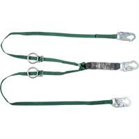 V-Series Lanyard, 3', Rebar Hook Center, Snap Hook Leg Ends, Polyester Fastek
