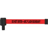 Cassette de banni&egrave;re PLUS, Do Not Enter - Arc Flash Boundary, 15', Ruban Rouge Fastek