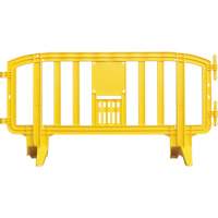Movit Barricade, Interlocking, 78" L x 39" H, Yellow SGN468 | Fastek