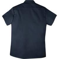 Chemise de travail &agrave; manches courtes en tissu crois&eacute;, Hommes, 4T-Grand, Bleu marine Fastek