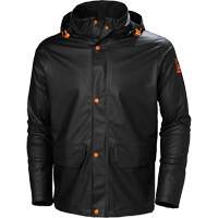 Gale Rain Jacket, Polyester/Polyurethane, X-Small, Black Fastek