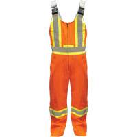 Overalls, Poly-Cotton, Small, High Visibility Orange Fastek